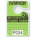 V-T Custom Spot Color Parking Permit w/ Reflective (3 1/2"x5 1/2")